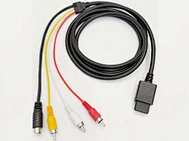 75-OHM N64 to 3RCA& Mini Din 4Pin AV Gaming Cable